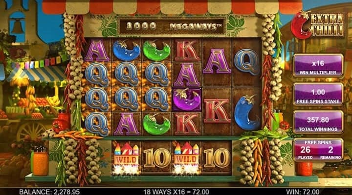 Dentuman Cabai Panas Ala Meksiko di Extra Chilli Megaways